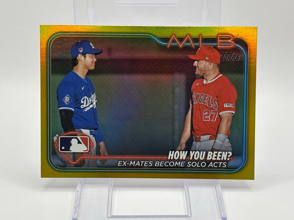 2024 Topps Update Shohei Ohtani Mike Trout Veteran Combos Gold Foil SP Dodgers